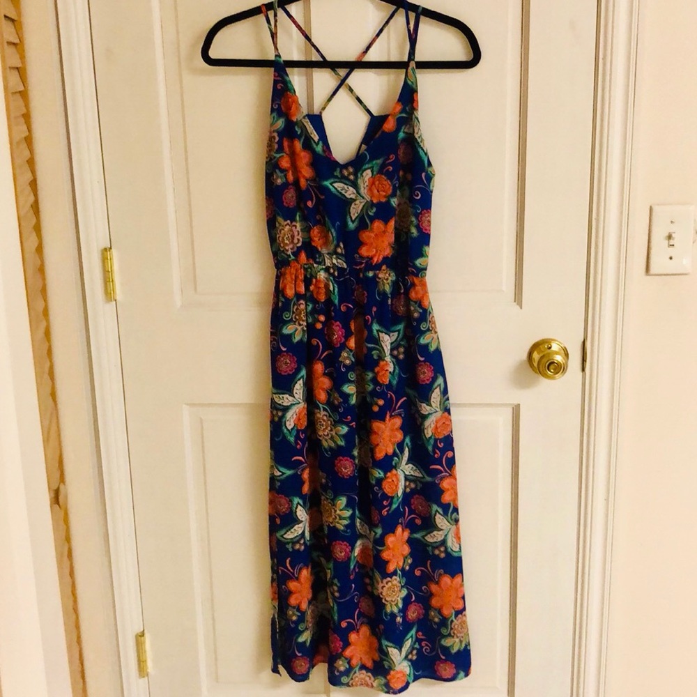 Everly Floral Mid-Length Dress